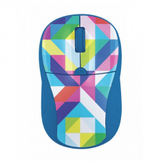 Мышь беспроводная Trust PRIMO Wireless Mouse Blue Geometry