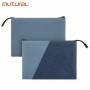 Чехол-папка для ноутбука 13-14 дюймов Mutural Ji Ke, на замке, синяя