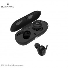 Беспроводные наушники (Bluetooth гарнитура) Borofone BE8, цвет черный