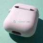 Силиконовый чехол для AirPods 1 / 2, с карабином, цвет 17, белый