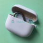Силиконовый чехол для AirPods 3, с карабином, цвет 04, бледно-голубой