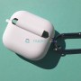 Силиконовый чехол для AirPods 3, с карабином, цвет 17, белый