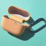 Силиконовый чехол для AirPods 3, с карабином, цвет 08, желтый