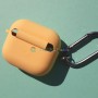 Силиконовый чехол для AirPods 3, с карабином, цвет 08, желтый
