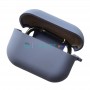 Силиконовый чехол для AirPods Pro, с карабином, цвет 03, серо-фиолетовый