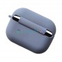 Силиконовый чехол для AirPods Pro, с карабином, цвет 03, серо-фиолетовый