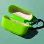Силиконовый чехол для AirPods Pro, с карабином, цвет 21, неоново-салатовый Силиконовый чехол для AirPods Pro, с карабином, цвет 21, неоново-салатовый