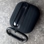 Чехол для AirPods 3, силиконовый с карабином, Mutural, черный