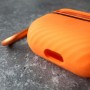 Чехол для AirPods 3, силиконовый с карабином, Mutural, оранжевый
