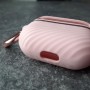 Чехол для AirPods 3, силиконовый с карабином, Mutural, розовый