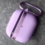 Чехол для AirPods 3, силиконовый с карабином, Mutural, фиолетовый