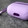Чехол для AirPods 3, силиконовый с карабином, Mutural, фиолетовый