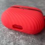 Чехол для AirPods 3, силиконовый с карабином, Mutural, красный