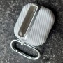 Чехол для AirPods 3, силиконовый с карабином, Mutural, белый
