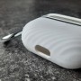 Чехол для AirPods 3, силиконовый с карабином, Mutural, белый