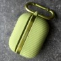 Чехол для AirPods Pro 2, силиконовый с карабином, Mutural, светло-зеленый