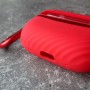 Чехол для AirPods Pro 2, силиконовый с карабином, Mutural, красный