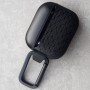 Чехол для AirPods 3, силиконовый с карабином, Mutural MeiWo, черный