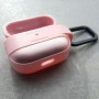 Чехол для AirPods 3, силиконовый с карабином, Mutural MeiWo, розовый
