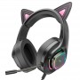 Наушники Hoco W107, игровые, цвет: призрачный кот