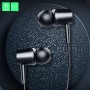 Наушники с микрофоном Denmen DR02, черный