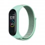 Нейлоновый ремешок для фитнес-браслета Xiaomi Mi Band 4 / 5 / 6, бирюзовый