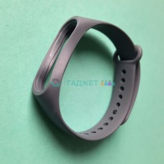 Силиконовый браслет для Xiaomi Mi Band 3 / 4, угольно-серый