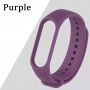 Силиконовый браслет для Xiaomi Mi Band 3 / 4, фиолетовый