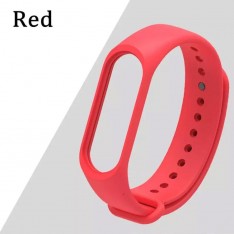 Силиконовый браслет для Xiaomi Mi Band 3 / 4, красный
