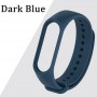 Силиконовый браслет для Xiaomi Mi Band, темно-синий