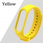 Силиконовый браслет для Xiaomi Mi Band 3 / 4, желтый