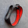 Силиконовый браслет для Xiaomi Mi Band 3 / 4, спорт, черный с красным