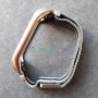 Стальной ремешок для Xiaomi Mi Band 4, цвет 23, серебро с черной полосой