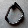 Стальной ремешок для Xiaomi Mi Band 5, цвет 23, черный с белой полосой