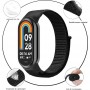 Нейлоновый ремешок для фитнес-браслета Xiaomi Mi Band 8, черный Нейлоновый ремешок для фитнес-браслета Xiaomi Mi Band 8, черный