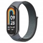 Нейлоновый ремешок для фитнес-браслета Xiaomi Mi Band 8 / 9 / 10, серый