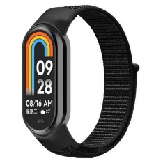 Нейлоновый ремешок для фитнес-браслета Xiaomi Mi Band 8, черный