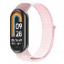 Нейлоновый ремешок для фитнес-браслета Xiaomi Mi Band 8 / 9 / 10, пудровый