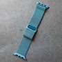 Ремешок из нержавеющей стали для Apple Watch 42-44, голубой
