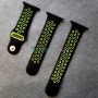 Силиконовый ремешок для Apple Watch 42-44, Sport Plus, black / fluorescent green
