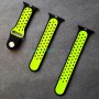 Силиконовый ремешок для Apple Watch 42-44, Sport Plus, black / fluorescent green