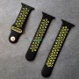 Силиконовый ремешок для Apple Watch 42-44, Sport Plus, black / yellow