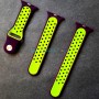 Силиконовый ремешок для Apple Watch 42-44, Sport Plus, Dark Purple / Fluorescent Yellow