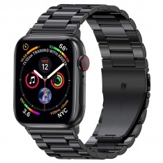 Классический браслет на Apple Watch 42 44 45 49 мм, стальной, черный