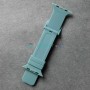 Силиконовый ремешок для Apple Watch 42 44 45 мм, Shock, серо-зеленый