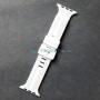 Силиконовый ремешок для Apple Watch 42 44 45 мм, Shock, белый