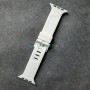 Силиконовый ремешок для Apple Watch 42 44 45 мм, Shock, белый