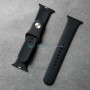 Силиконовый ремешок для Apple Watch 38 40 41 мм, черный