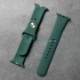 Силиконовый ремешок для Apple Watch 38 40 41 мм, зеленый