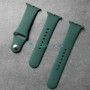 Силиконовый ремешок для Apple Watch 38 40 41 мм, зеленый